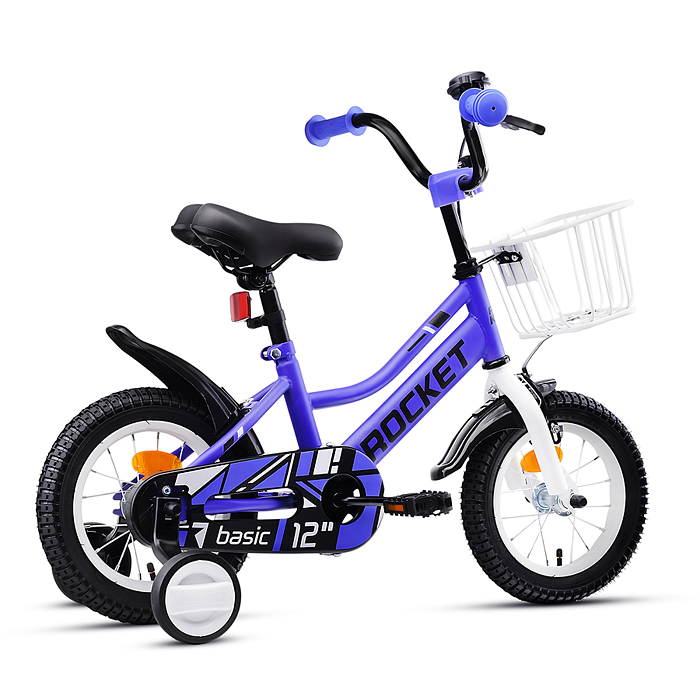 Фото к товару Велосипед 12" Rocket Basic, цвет сиреневый Велосипед 12" Rocket Basic, цвет сиреневый