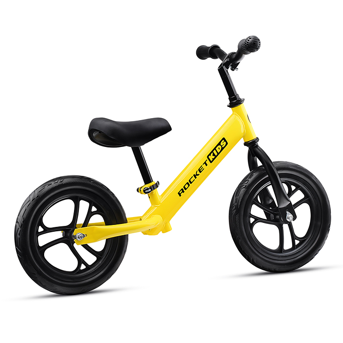 Фото к товару Беговел 12" Rocket, колеса EVA, цвет желтый, Беговел 12" Rocket, колеса EVA, цвет желтый,