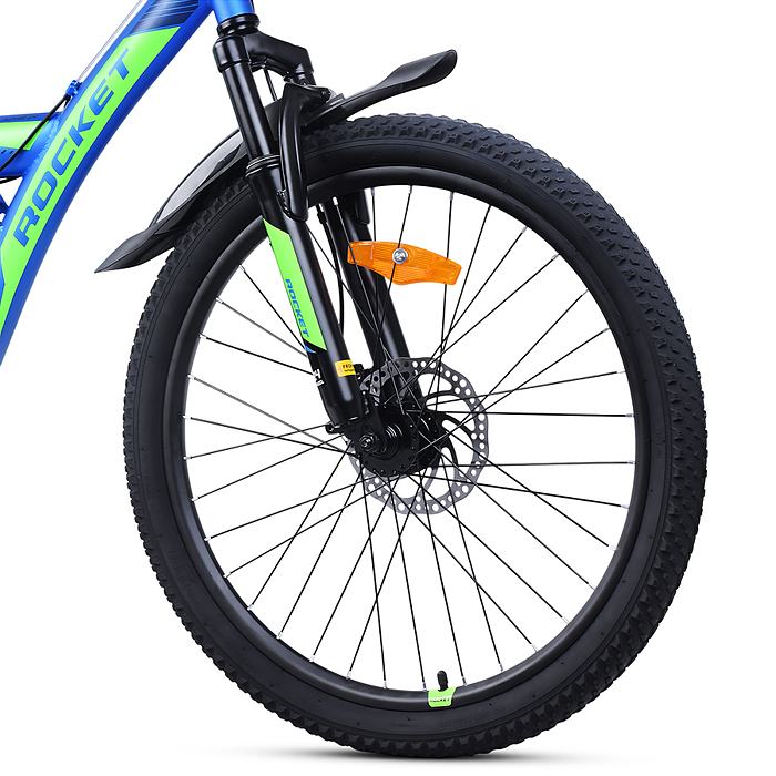 Велосипед 24" Rocket Azkar, цвет синий/зеленый, размер 15"