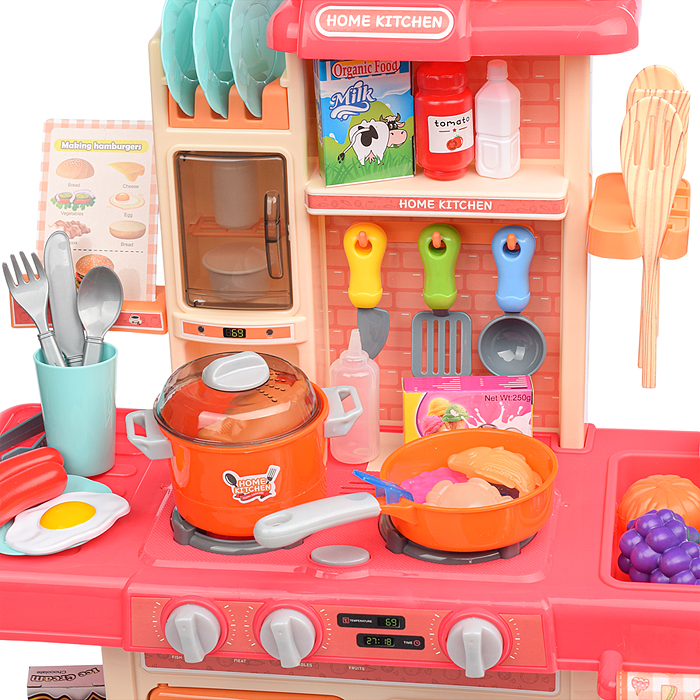 Игровой набор кухня MJL-909B "Маленький шеф" цвет розовый, в коробке