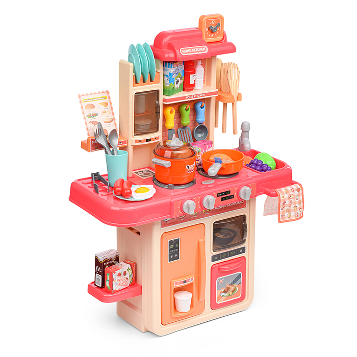 Игровой набор кухня MJL-909B "Маленький шеф" цвет розовый, в коробке