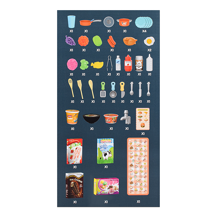 Игровой набор кухня MJL-909B "Маленький шеф" цвет розовый, в коробке