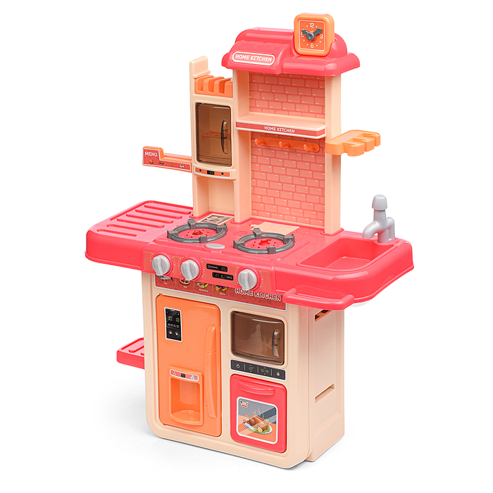Игровой набор кухня MJL-909B "Маленький шеф" цвет розовый, в коробке