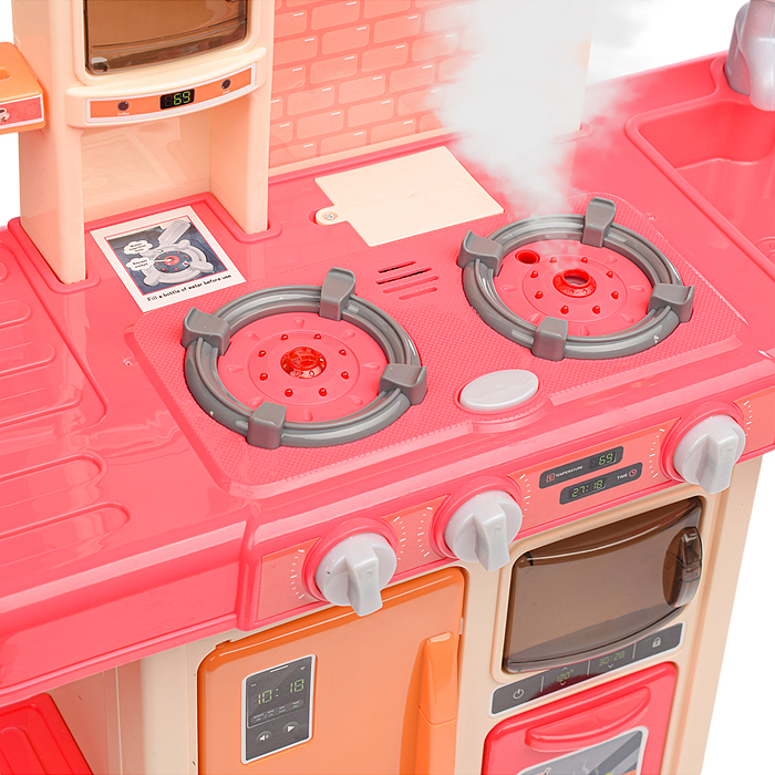 Игровой набор кухня MJL-909B "Маленький шеф" цвет розовый, в коробке