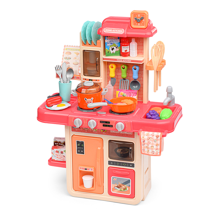 Игровой набор кухня MJL-909B "Маленький шеф" цвет розовый, в коробке