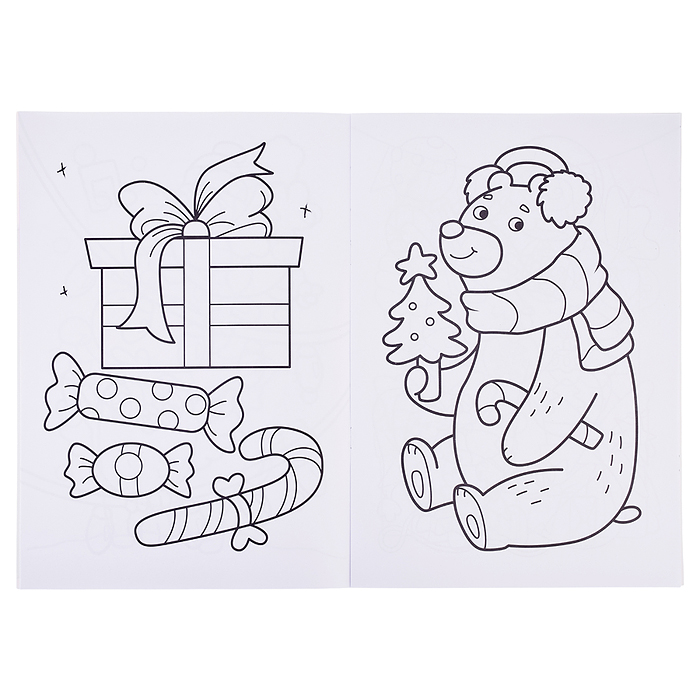 НГ Раскраски с новогодними очками. Новогодние каникулы