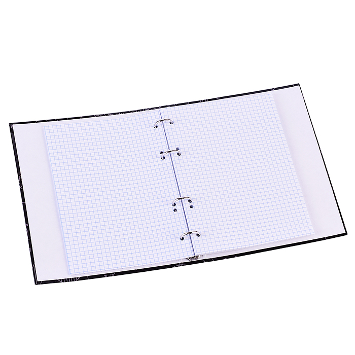 Тетрадь 80 л., клетка "Космическая-1" А5 на кольцах со сменным блоком