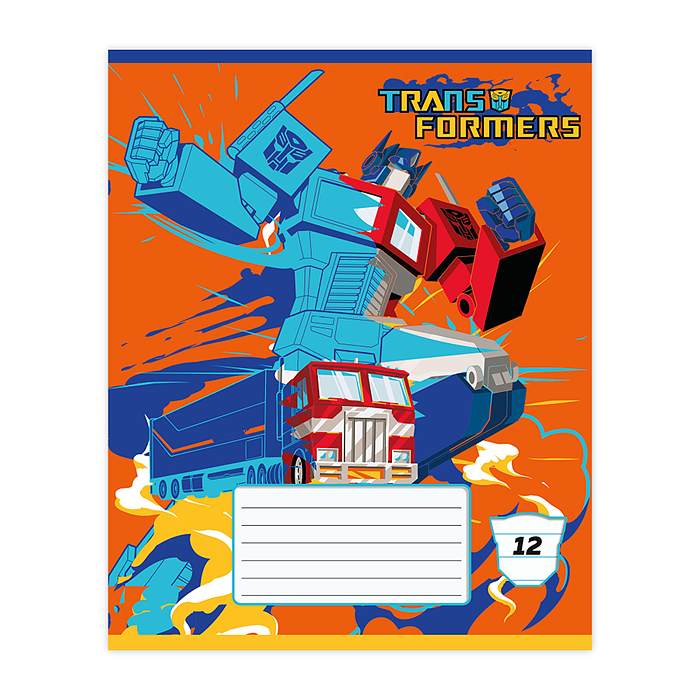 Фото к товару Тетрадь 12 л., линия "Transformers" Тетрадь 12 л., линия "Transformers"