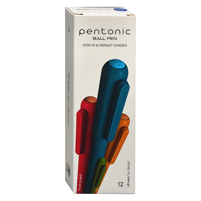 Ручка шариковая Pentonic Color синий 0,7 мм ассорти кругл. корп. игольчатый наконечник