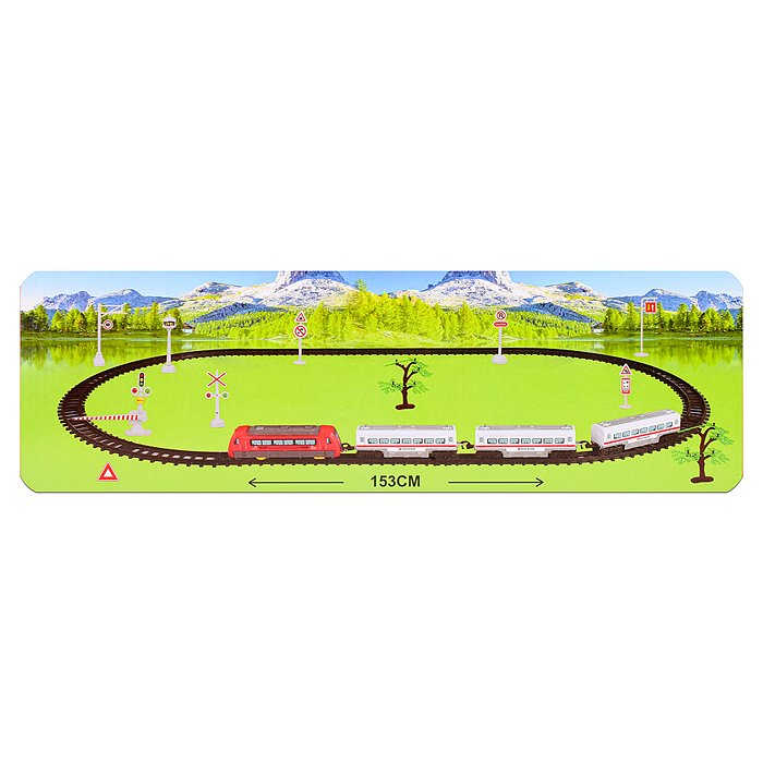 Железная дорога JHX8813 "Локомотив" в коробке