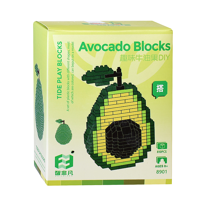 Конструктор 8901 "Avocado" (810 дет.) в коробке