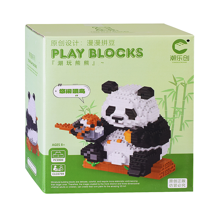 Конструктор 6759 "Panda" (900 дет.) в коробке