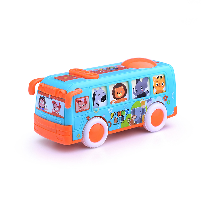 Автобус F958-3 "Зоо" инерц., в коробке