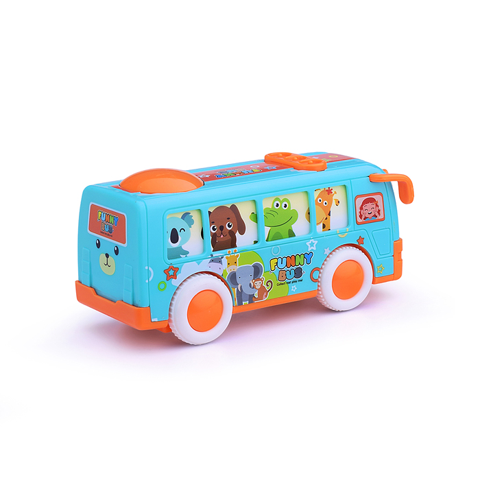 Автобус F958-3 "Зоо" инерц., в коробке