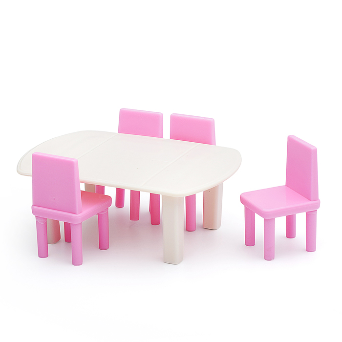 Набор мебели для кукол "Кухня"  (6 пред.) (европодвес)