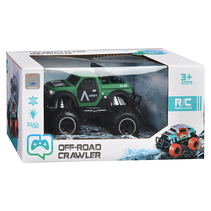 Машина 6148-13 "Внедорожник Армия-3" на р/у, 27 MHz, в коробке