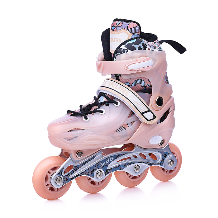 Фото к товару Ролики детские U011004Y (размер M) бежевый, в сумке Ролики детские U011004Y (размер M) бежевый, в сумке