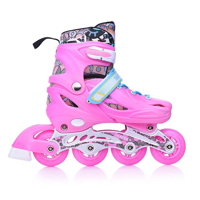 Ролики детские U011004Y (размер M) розовый, в сумке