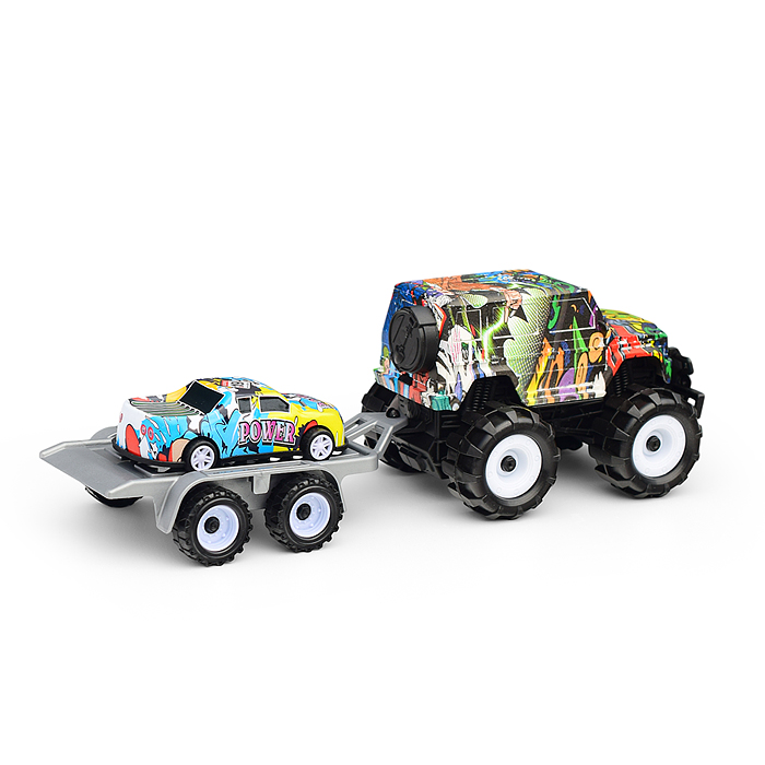 Машина 6639-14A "Джип с пикапом" в пакете