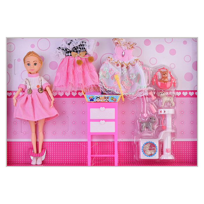 Кукла L8803 "Снежанна" с аксессуарами, в коробке