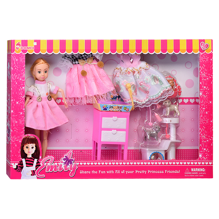 Кукла L8803 "Снежанна" с аксессуарами, в коробке