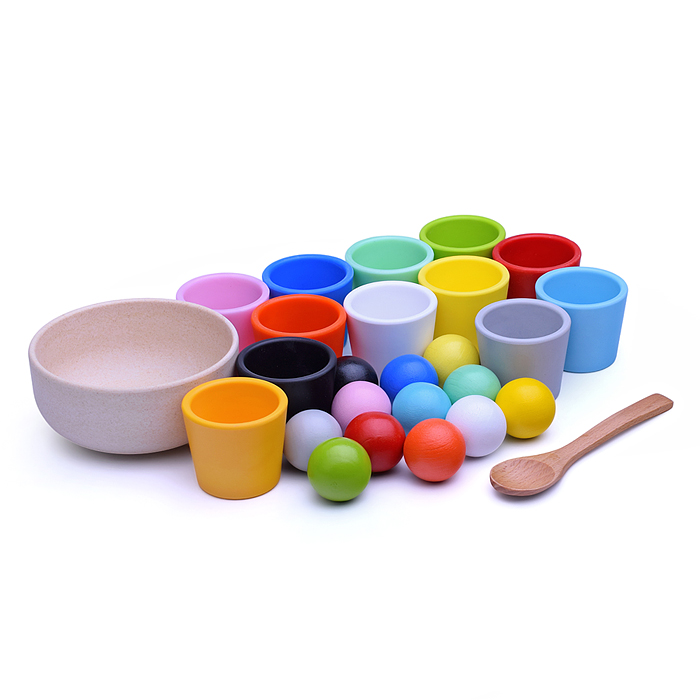 Фото к товару Игра развивающая D1732 "Шарики и стаканчики" Игра развивающая D1732 "Шарики и стаканчики"