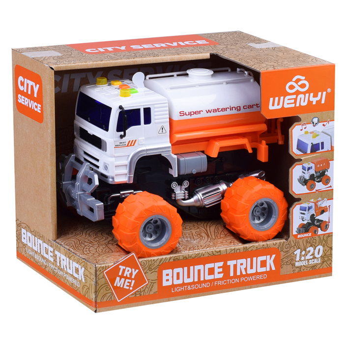 Машина WY543A "Спецтехника" 1:20 (свет. звук) на батарейках, в коробке