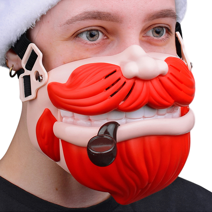 Маска K2A "Пират" со светом и устройством для изменения голоса, USB, в коробке