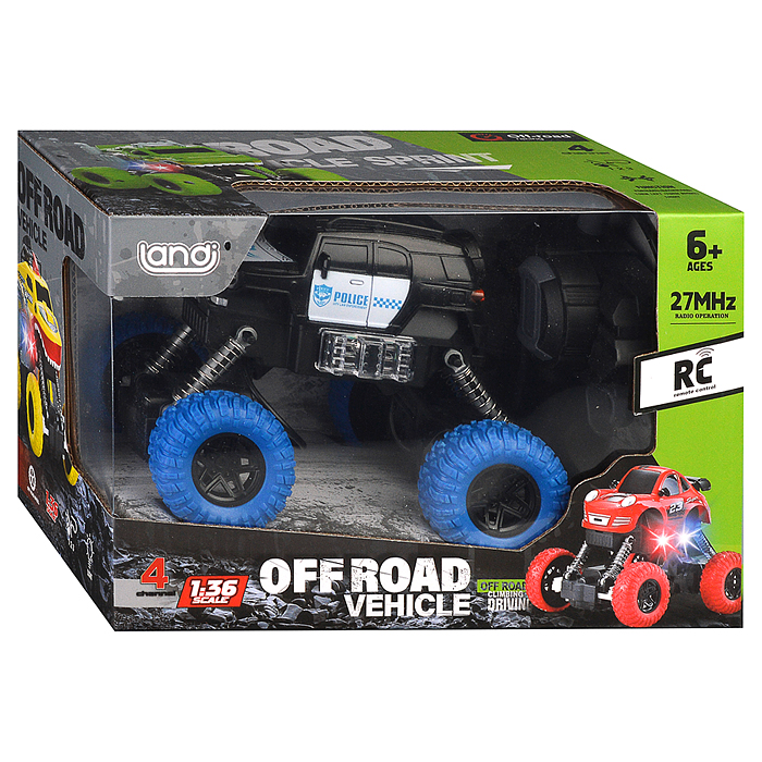 Машина QH2024-23 "Off road vehicle" р/у, 27 MHz, в коробке