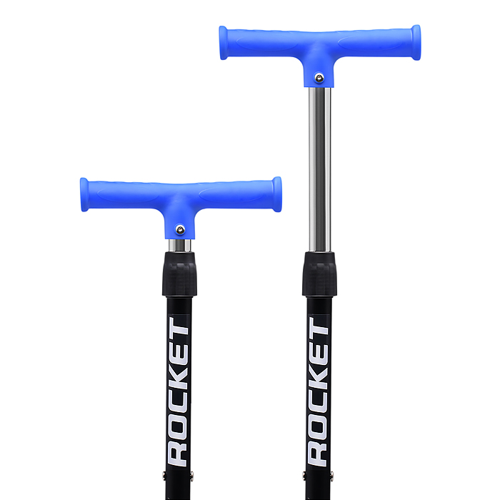Самокат трёхколёсный ROCKET колёса PU, цвет синий