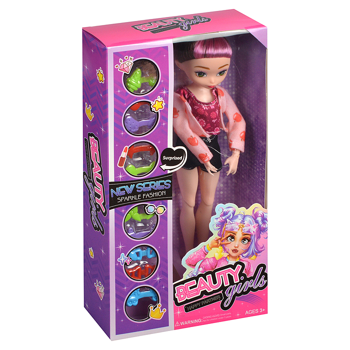 Кукла GL999B "Beautiful girl-2" с аксессуарами, в коробке