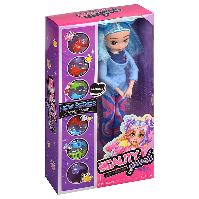 Кукла GL999B "Beautiful girl-2" с аксессуарами, в коробке