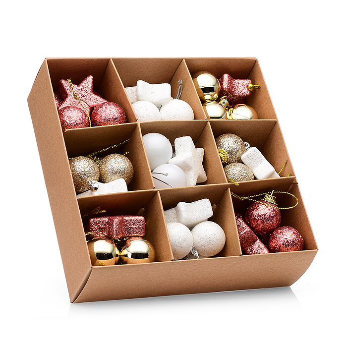 Набор новогодних шаров S2194 "Классика" ассорти