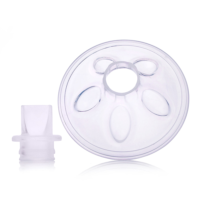 Молокоотсос ручной 4в1 с бутылочкой, запасными массажной накладкой и силиконовым клапаном, белый