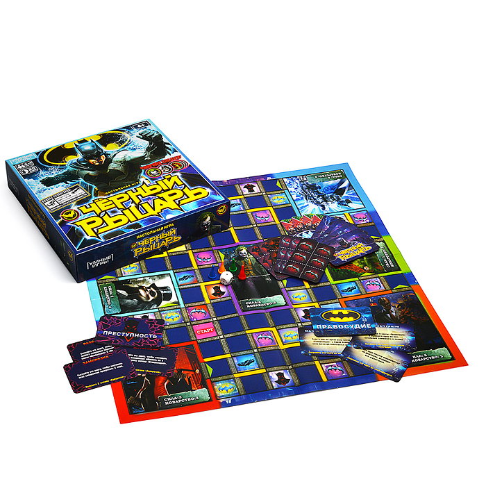 Фото к товару Настольная игра-ходилка "Черный рыцарь" квадрат. 40 карточек. 250х250х55мм. Настольная игра-ходилка "Черный рыцарь" квадрат. 40 карточек. 250х250х55мм.