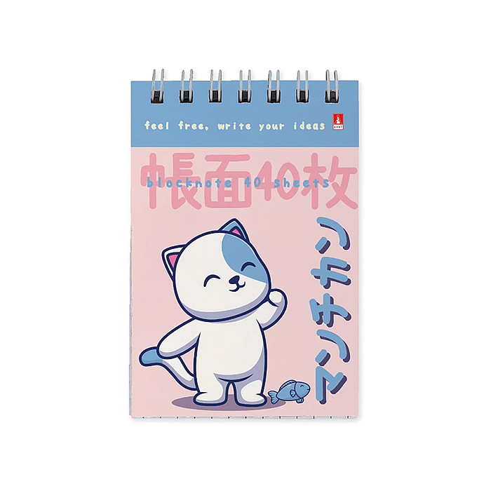 Блокнот А7 40 л. "Kawaii animals" 4 вида