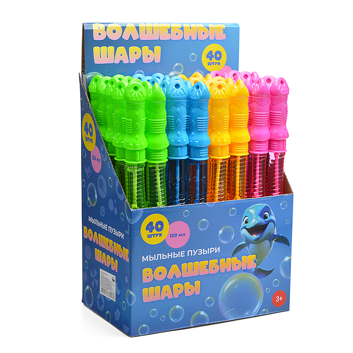 Фото к товару Мыльные пузыри UT0154-2 "Волшебные шары-2" 120 мл Мыльные пузыри UT0154-2 "Волшебные шары-2" 120 мл