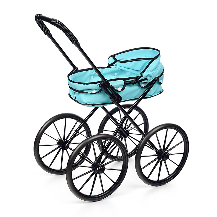 Фото к товару Коляска для кукол LM918-18 металлическая, складная, прогулочная с капюшоном, цвет голубой Коляска для кукол LM918-18 металлическая, складная, прогулочная с капюшоном, цвет голубой