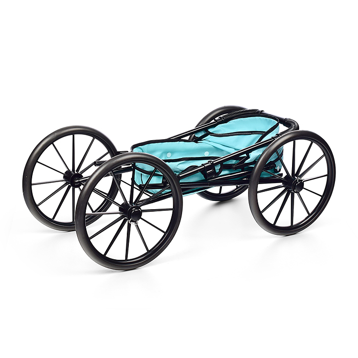 Фото к товару Коляска для кукол LM918-18 металлическая, складная, прогулочная с капюшоном, цвет голубой Коляска для кукол LM918-18 металлическая, складная, прогулочная с капюшоном, цвет голубой