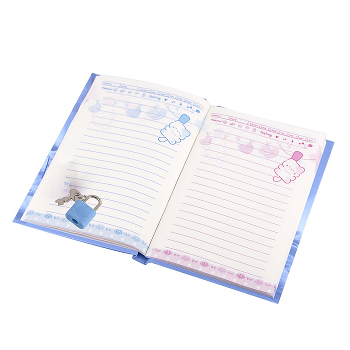 Подарочный блокнот в футляре, 14,5 см * 20,5 см, в линию, 45 л., "Сиреневая планета"