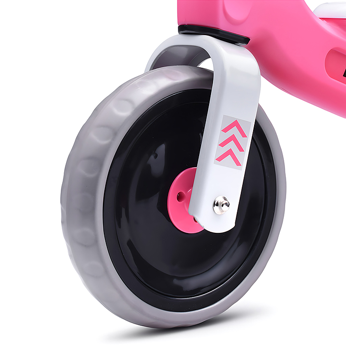 Беговел трехколесный Rocket 133-PK, колеса EVA, цвет розовый