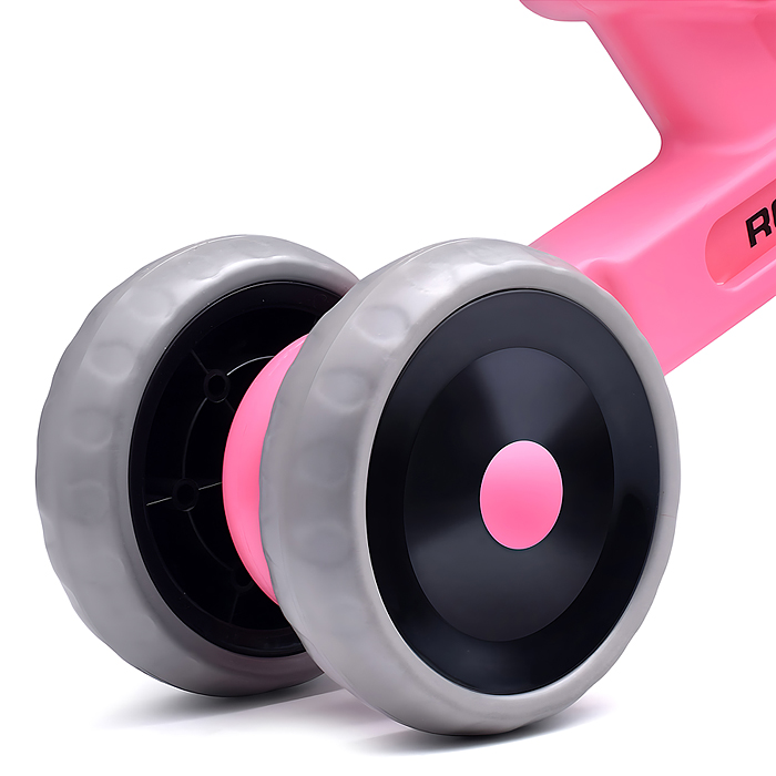 Беговел трехколесный Rocket 133-PK, колеса EVA, цвет розовый