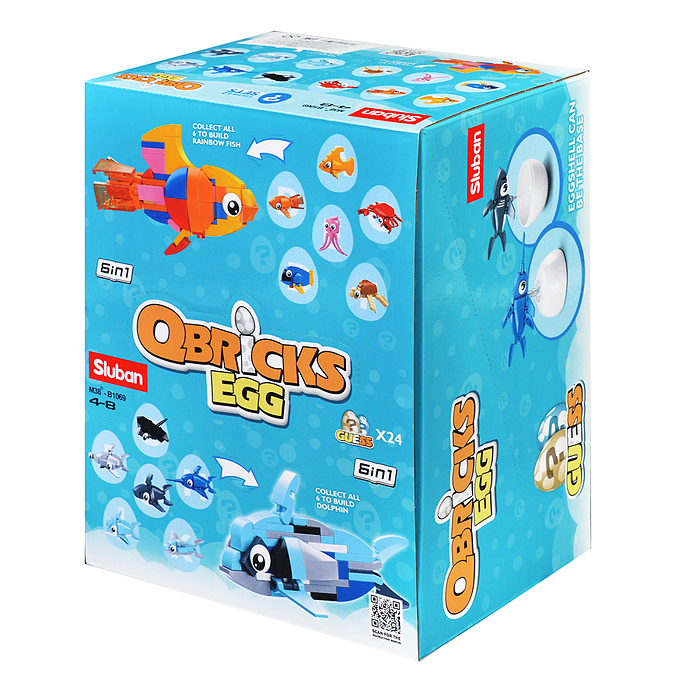 Конструктор M38-B1069 "Морские обитатели" в яйце