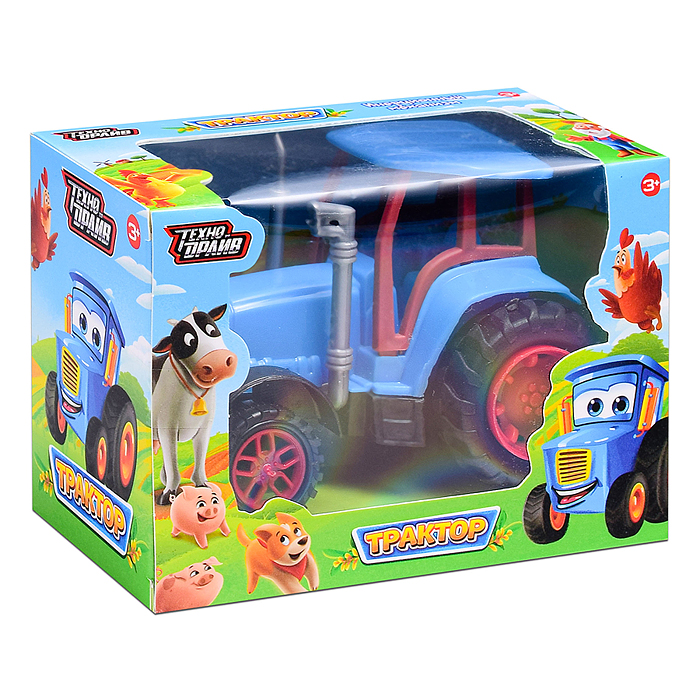 Трактор в коробке 20*14*12 см 