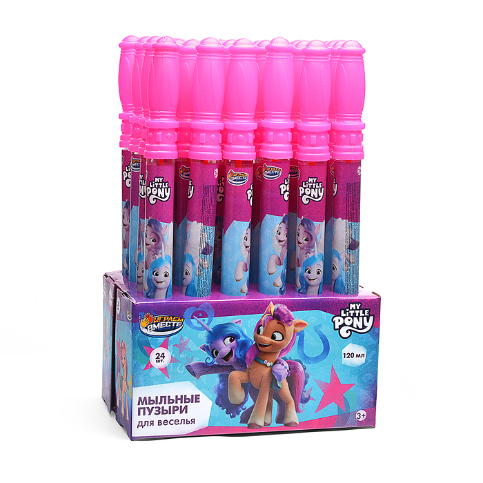 Мыльные пузыри "Мой маленький Пони" 120мл, в колбе 30*12*15,5см.