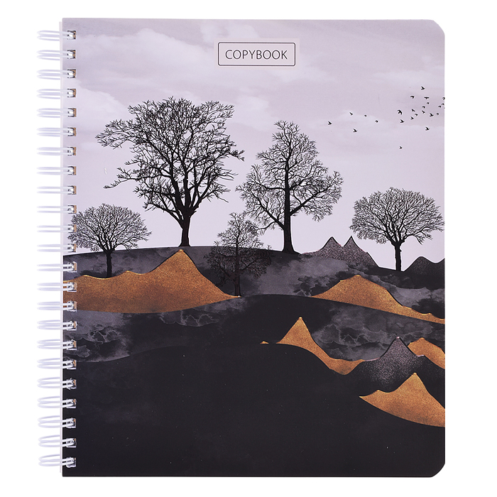 Тетрадь 96л. клетка, А5 "Золотая осень" гребень