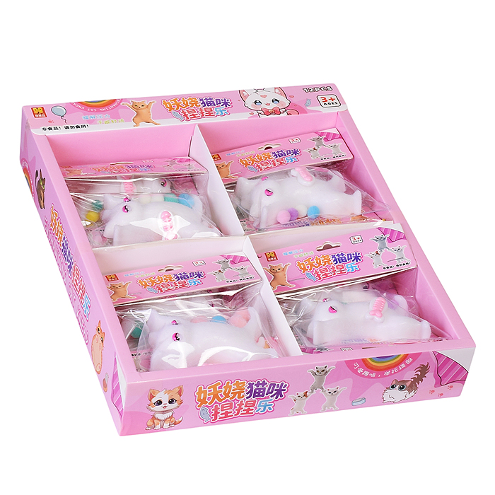 Игрушка - антистресс 00-5607 "Белая кошечка"