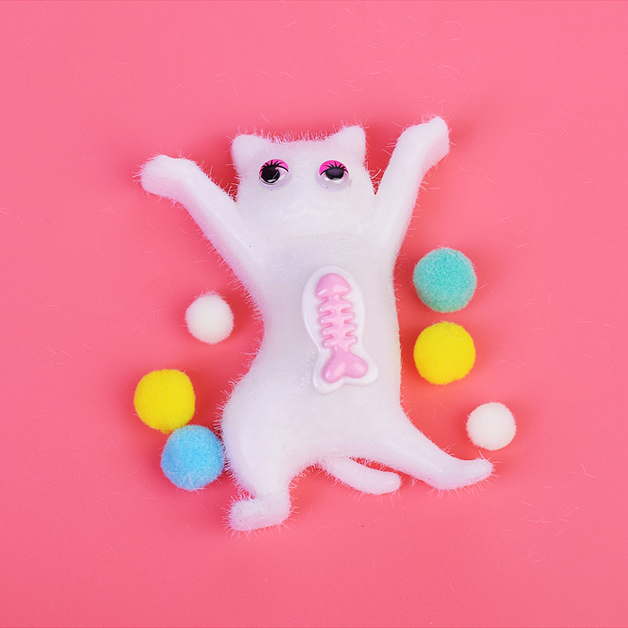 Игрушка - антистресс 00-5607 "Белая кошечка"