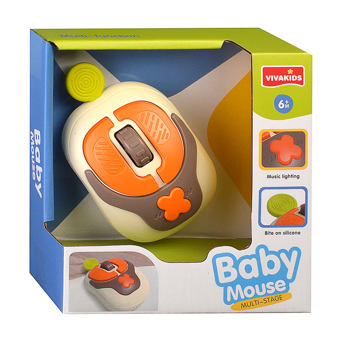 Игрушка развивающая 6672 "Мышь компьютерная" на батарейках, в коробке