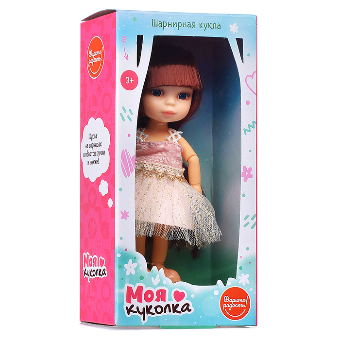 Кукла шарнирная UT0121-6 "Моя куколка" "София" в коробке